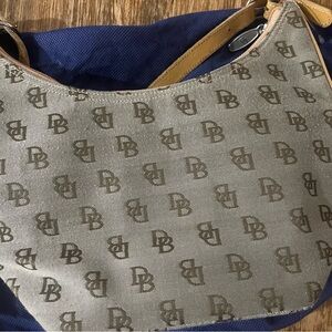 Dooney & Bourke Beige and Brown Monogram Bag